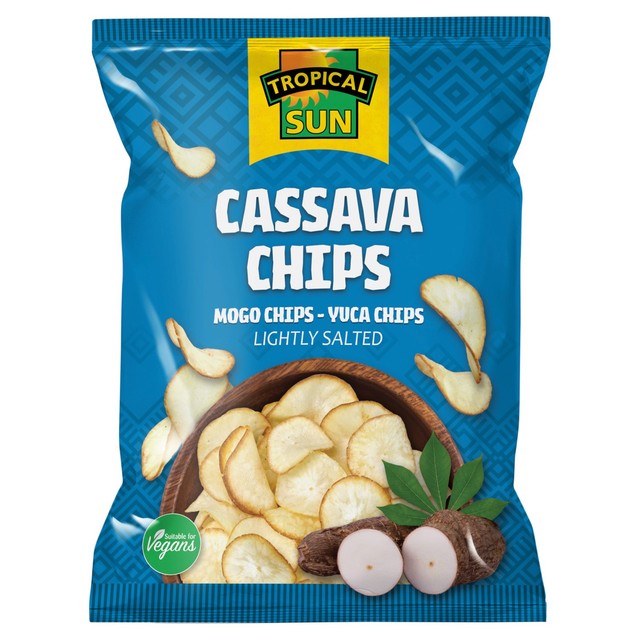 Tropical Sun cassava chips salted flavour 80g (British brand)