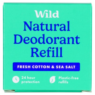 Wild Fresh Cotton & Sea Salt Natural Deodorant Refill 40g