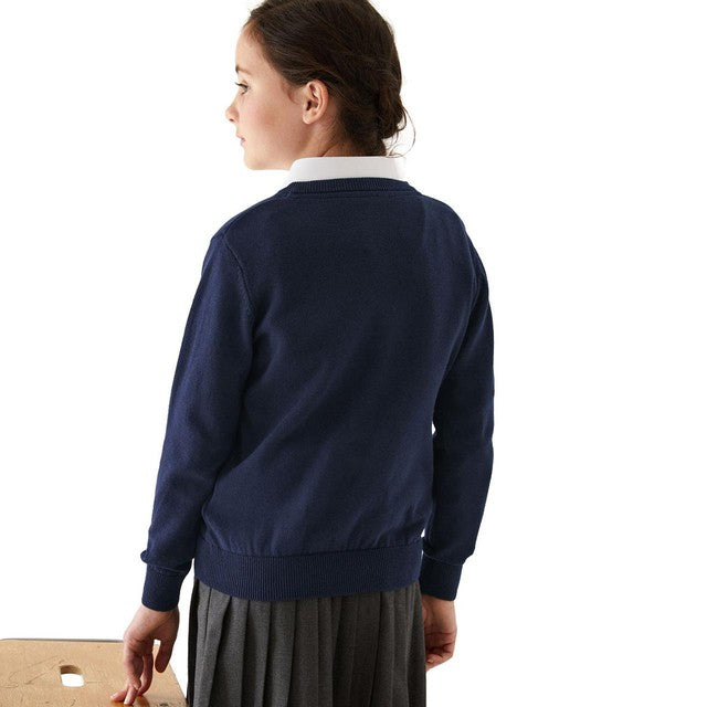 M&S school jumper navy size 6-7 years, imported from the UK
