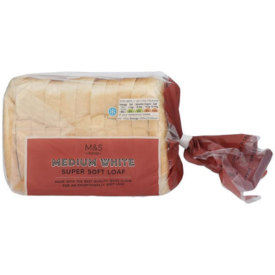 Pain blanc super moelleux M&S tranché moyen 400g