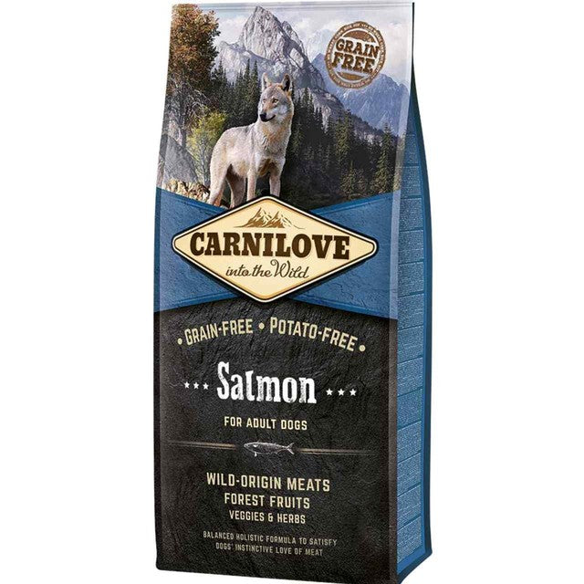 Carnilove salmon dry dog food 12kg - British product