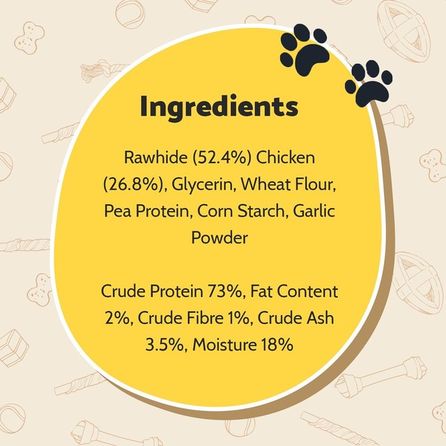 Good Boy Jumbo Twisters with Chicken dog treats 100g, UK version