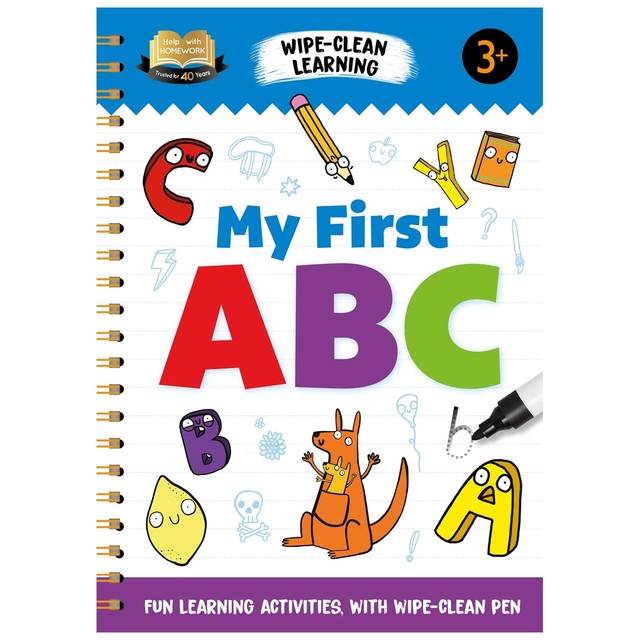 Igloo Books My First ABC wipe-clean activity book 280x200x7mm, UK version
