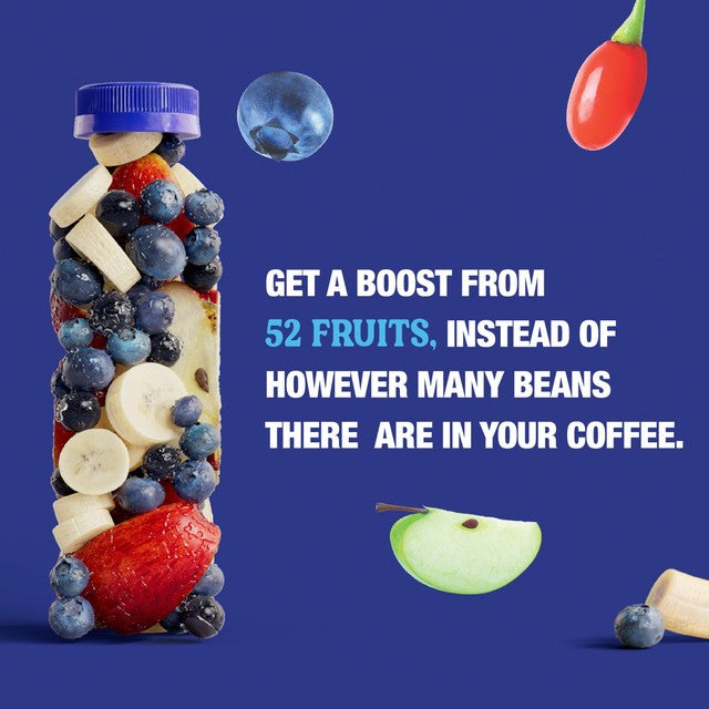 Naked Blue Machine blueberry smoothie 300ml bottle, imported from the UK