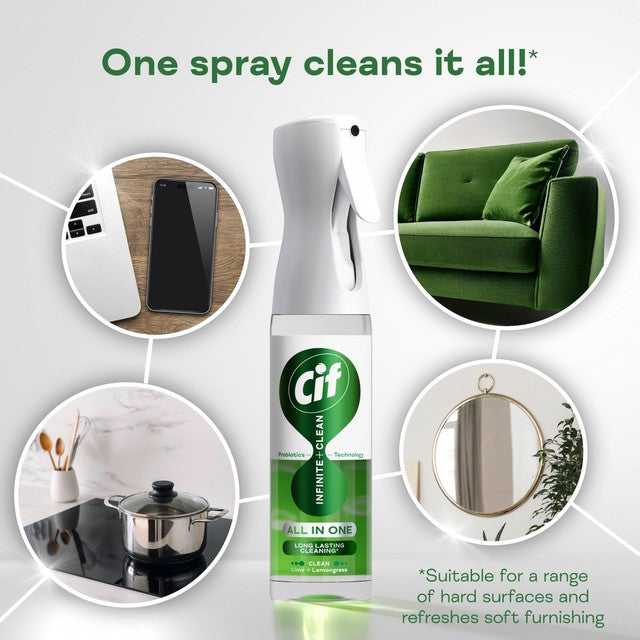 Cif Lime and Lemongrass all in one cleaning spray 280ml - British product