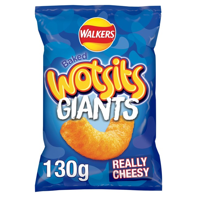 Wotsits Giants Really Cheesy crisps 130g (British brand)