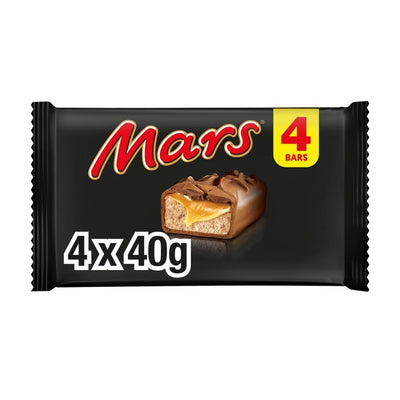 Mars Caramel Nougat & Milk Chocolate Snack Bars Multipack 4 x 40g
