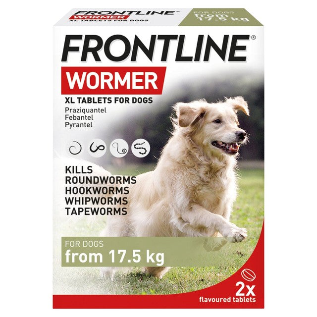 Frontline Wormer Tablets X Large Dog 2 Pack - British product