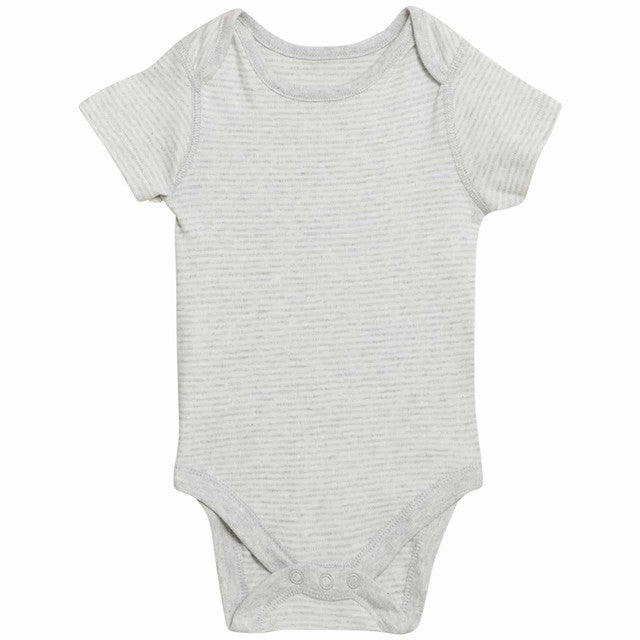 M&S Lion Bodysuits Grey Mix 0-3 Months Baby, imported from the UK