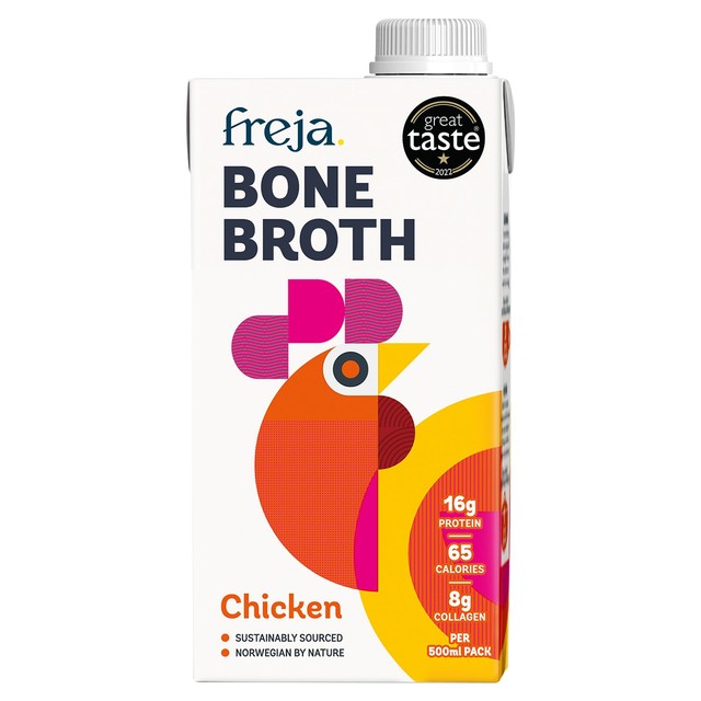 Freja chicken bone broth classic sipping 500ml - British product