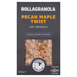 Rollagranola Pecan Maple Twist granola 400g, imported from the UK