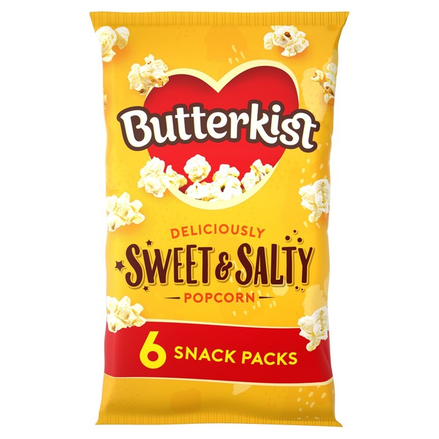 Butterkist sweet & salty popcorn multipack 6 x 12g - British product