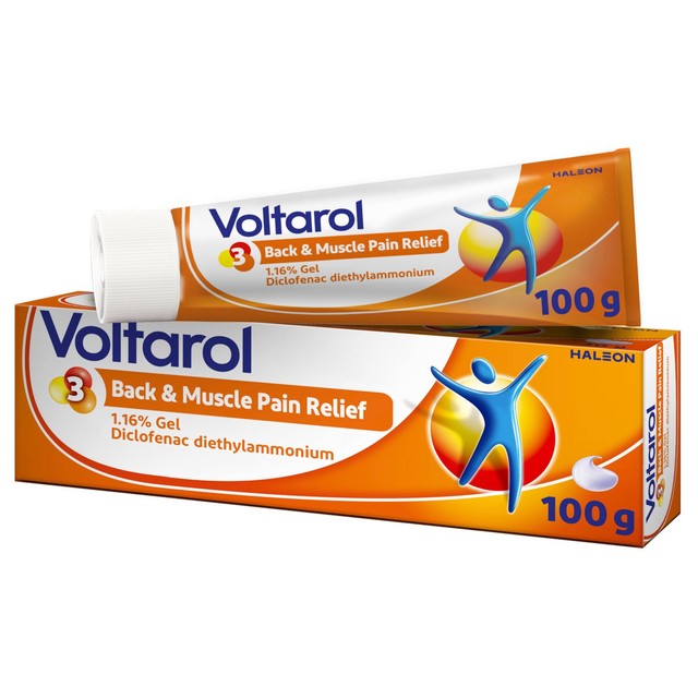 Voltarol back and muscle pain relief 1.16% gel 100g (British brand)