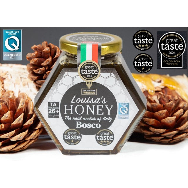 Louisa's Honey Bosco honey TA 20+ 400g, UK version