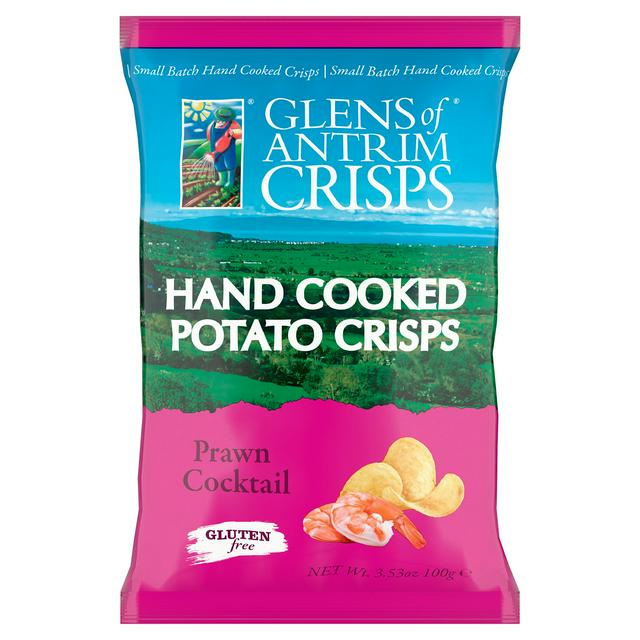 Hand Cooked Potato Crisps with Prawn Cocktail Flavour 100g