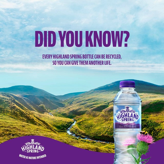 Highland Spring sparkling water glass bottle 750ml, UK version