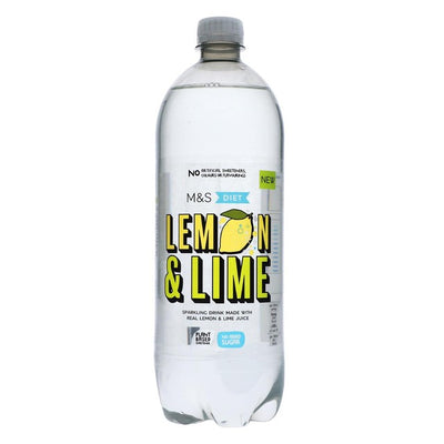 M&S Diet Sparkling Lemon & Lime Soft Drink 1L