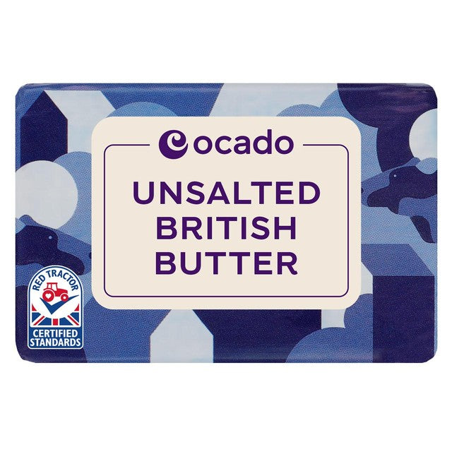 Ocado Unsalted Butter 250g, imported from the UK