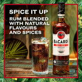 Bacardi spiced rum 1L - British product