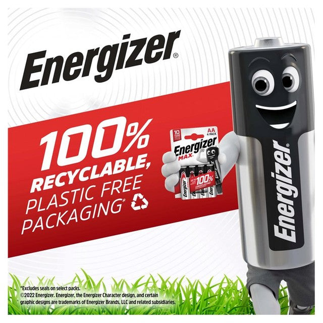 Energizer Max 9V alkaline batteries 2-pack - British product