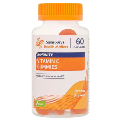 Orange Flavour Immunity Vitamin C Daily Gummies, 60 Count