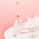 Evian still mineral water 750ml glass bottle - British product