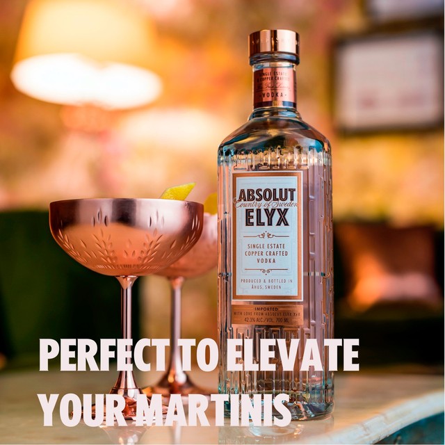 Absolut Elyx vodka 70cl - British product