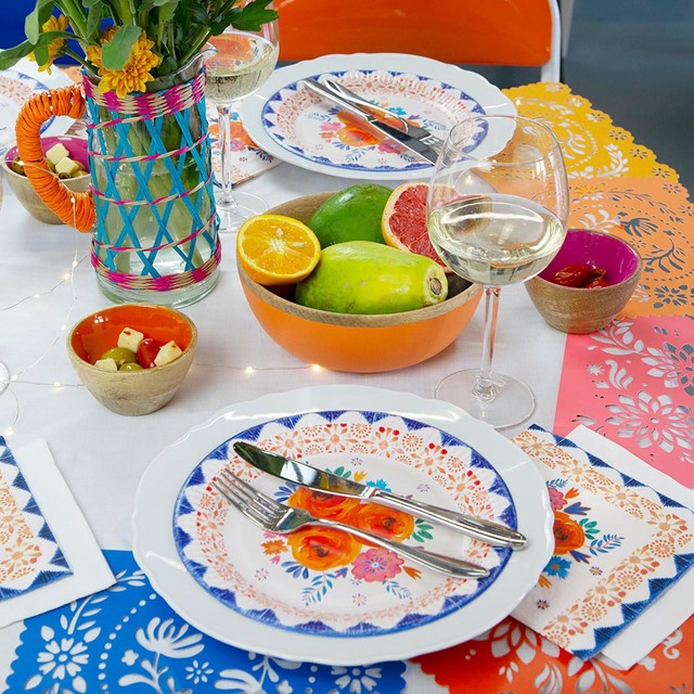 Talking Tables Boho Floral Paper Plates