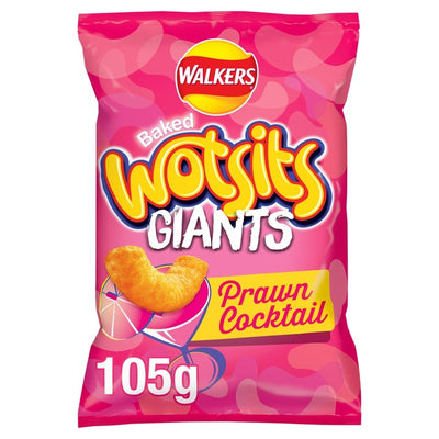 Walkers Wotsits Giants Prawn Cocktail Crisps 105g