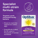Optibac probiotics for women 90 capsules, imported from the UK