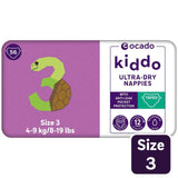 Ocado Kiddo Ultra-Dry Nappies Size 3 4-9kg, imported from the UK