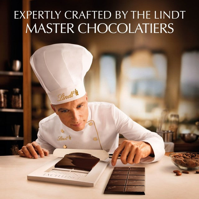 Lindt dark caramel sea salt chocolate bar 100g, UK version