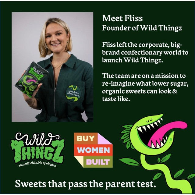 Wild Thingz Zesty Pests organic gummy sweets 130g (British brand)