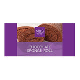 M&S Chocolate Sponge Roll 225g, imported from the UK