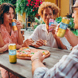 San Pellegrino Essenza cherry and pomegranate flavoured sparkling water 4 x 330ml cans (British brand)