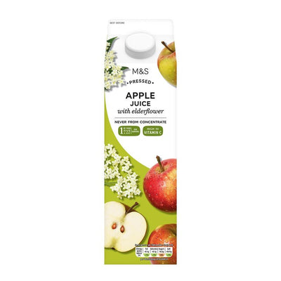 M&S gepresster Apfel- und Holunderblütensaft 1 l