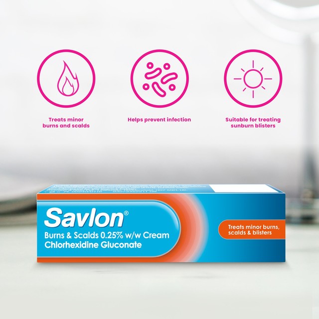 Savlon burns and scalds antiseptic cream 30g (British brand)