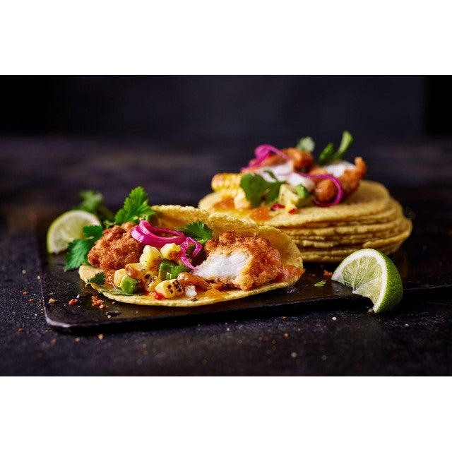 M&S corn and wheat tacos 12 mini tortilla wraps, imported from the UK