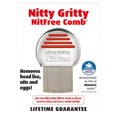 Nitty Gritty Nit Comb Head Lice Removal Comb