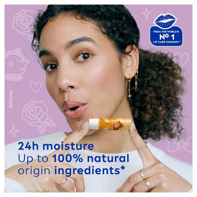 Nivea Disney Princess Belle lip balm 4.8g, imported from the UK