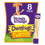 Strings & Things Cheestrings Twisted cheese snack sticks 8 x 20g - British product