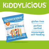 Kiddylicious cheesy veggie straws baby snacks 10 x 12g, UK version