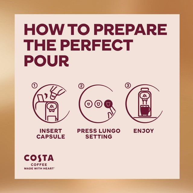 Costa Medium Roast XXL coffee capsules - British product