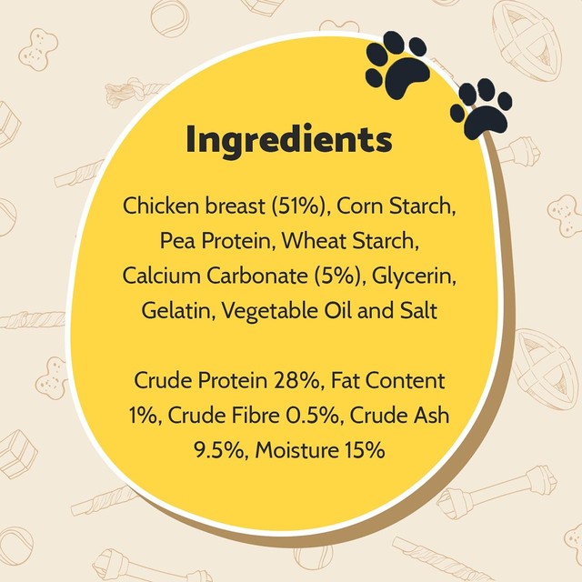 Good Boy crunchy chicken and calcium bones dog treats 350g, UK version