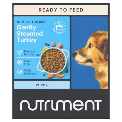 Nutriment Gently Steamed Recipe Turkey & Beef Puppy Wet Dog Food 395g