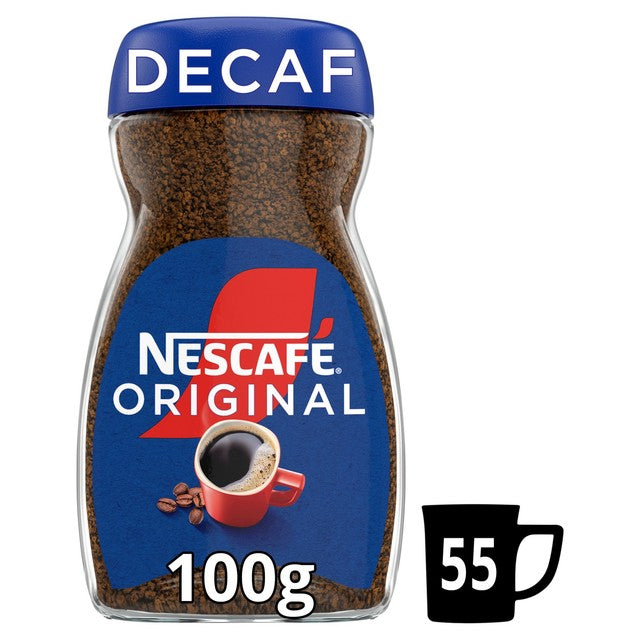 Nescafe Original Decaffeinated Instant Coffee 100g, imported from the UK
