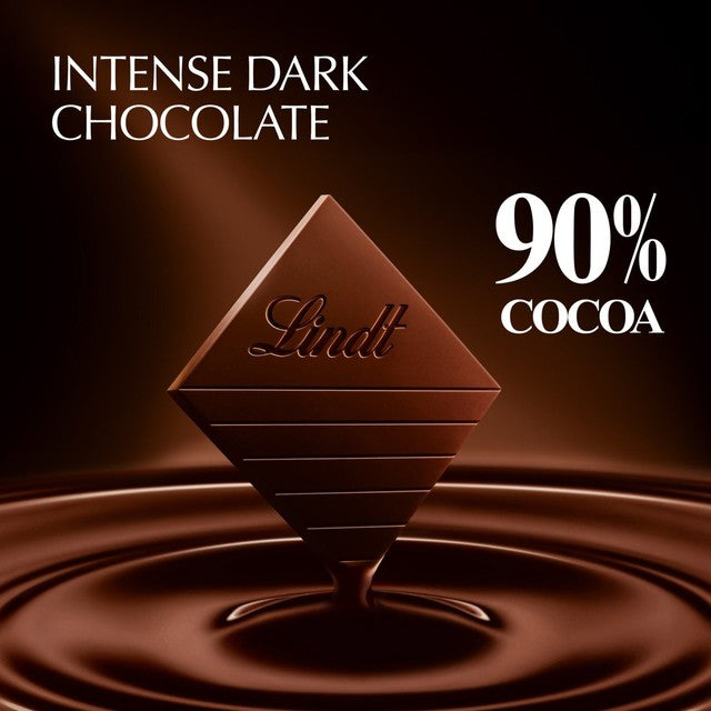 Lindt 90% cocoa dark chocolate bar 100g, UK version