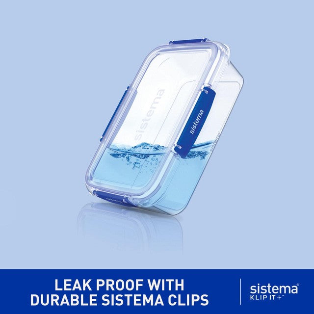 Sistema Klip It Plus food storage containers 3 x 3.35L (British brand)