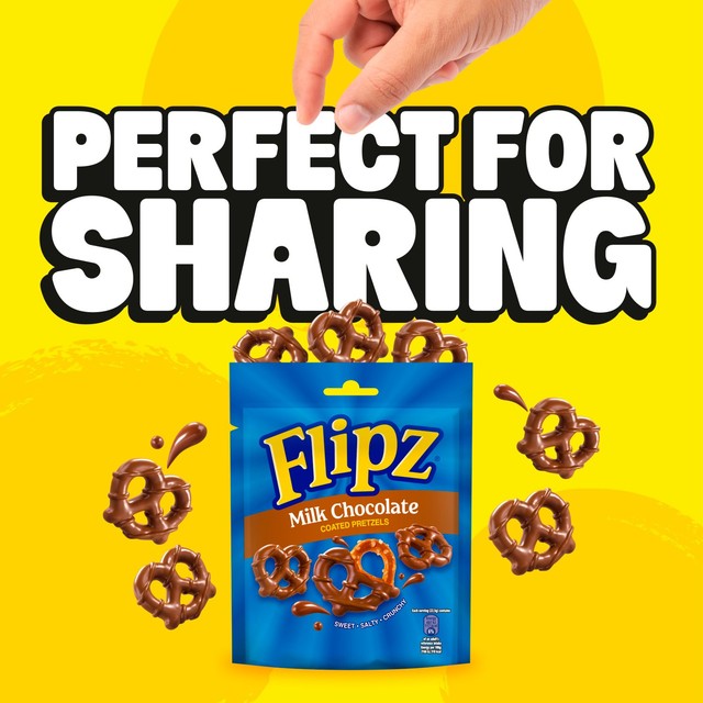 Flipz Milk Chocolate Coated Pretzels 90g - British product