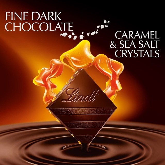 Lindt Excellence Dark Caramel Sea Salt Chocolate Bar 100g, UK version